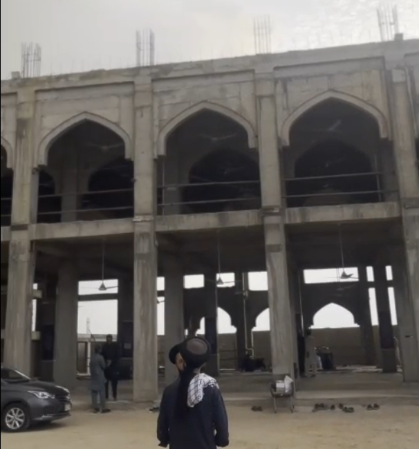 Masjid Alburhan — structure and arches taking shape